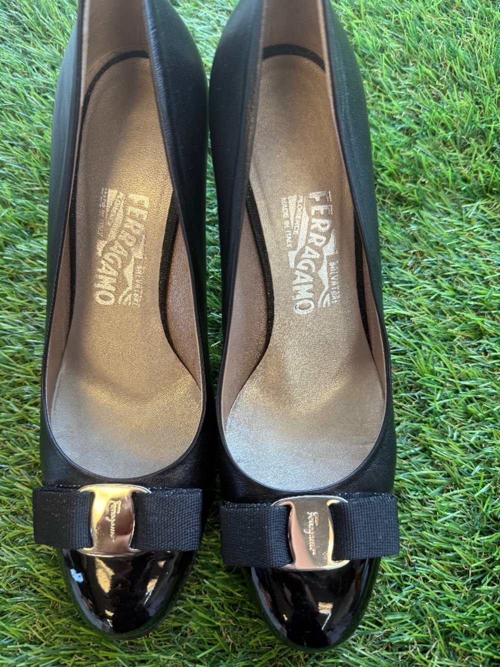 Salvatore Ferragamo Black Heels - Size 8.5